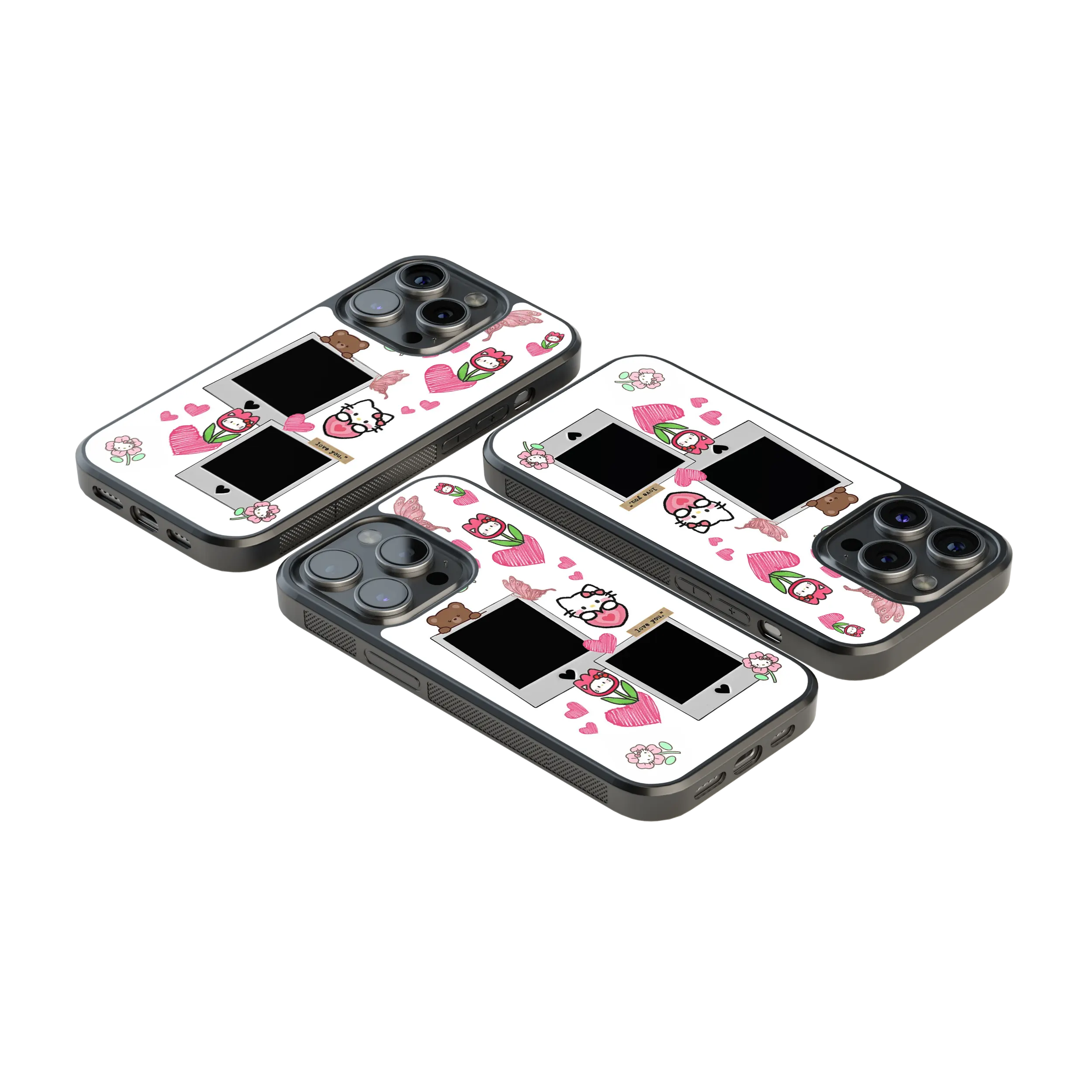 Polaroid Personalised Glass Phone Case
