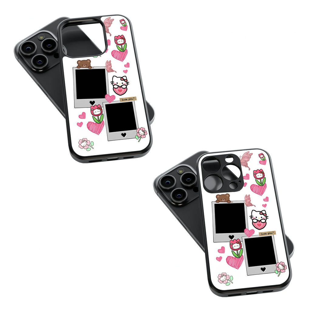 Polaroid Personalised Glass Phone Case