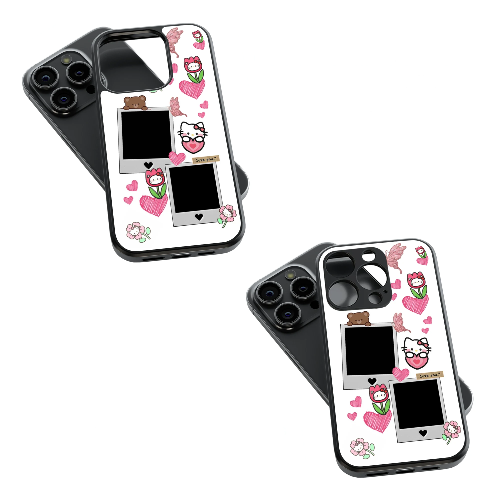 Polaroid Personalised Glass Phone Case