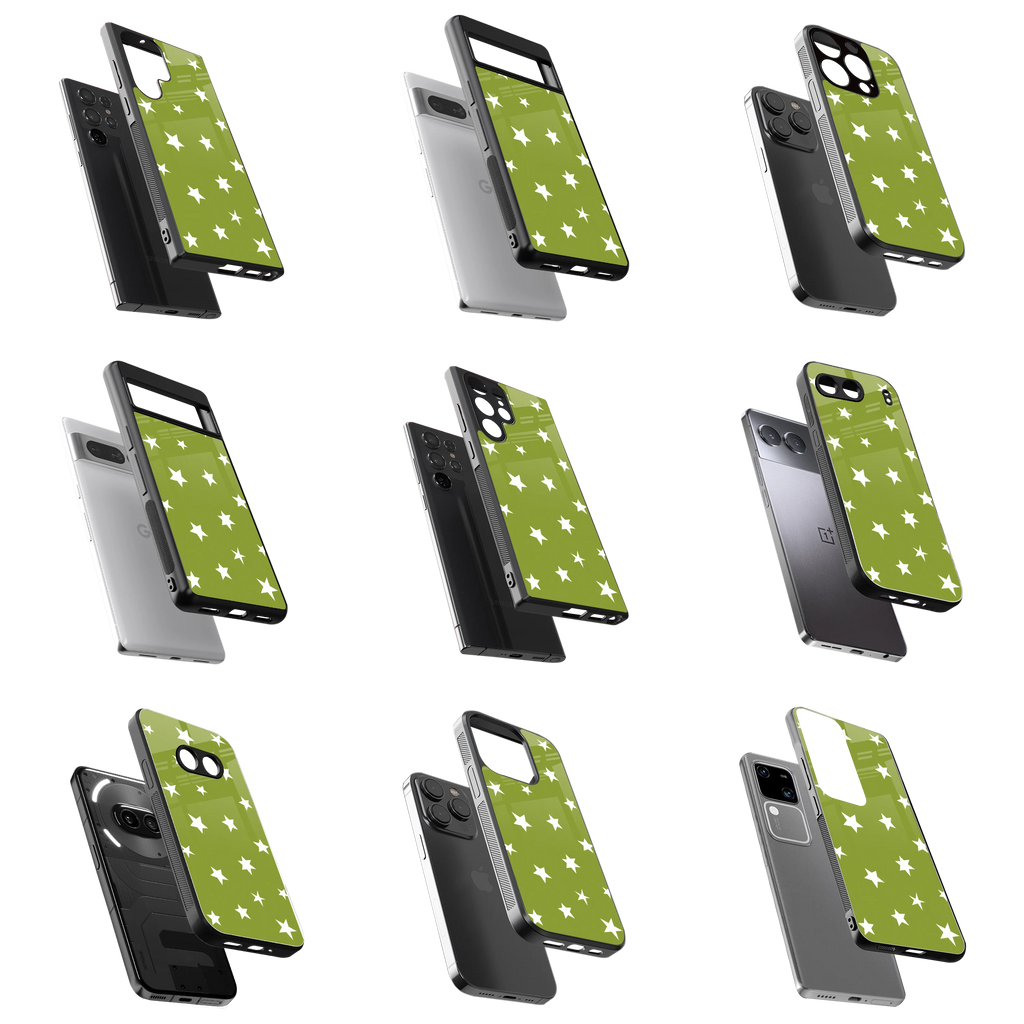 Durable Glass Back Mobile Case for iPhone, Samsung, OnePlus, Google Pixel, Redmi, Vivo, Oppo