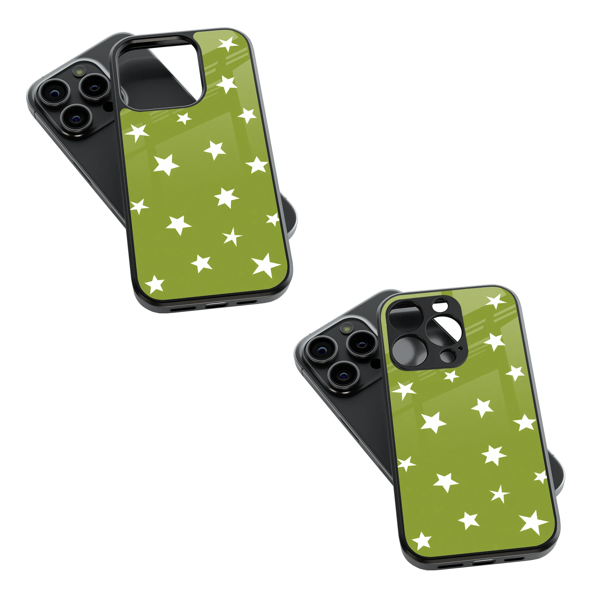 Trendy Glass Back Mobile Case for iPhone, Samsung, Redmi, OnePlus, Google Pixel, Motorola