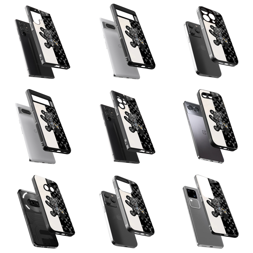 Durable Glass Back Mobile Case for iPhone, Samsung, OnePlus, Google Pixel, Redmi, Vivo, Oppo