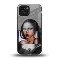 la mona lisa back phone cover | glass case for iphone 13 mini