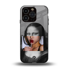 la mona lisa back phone cover | glass case for iphone 13 pro