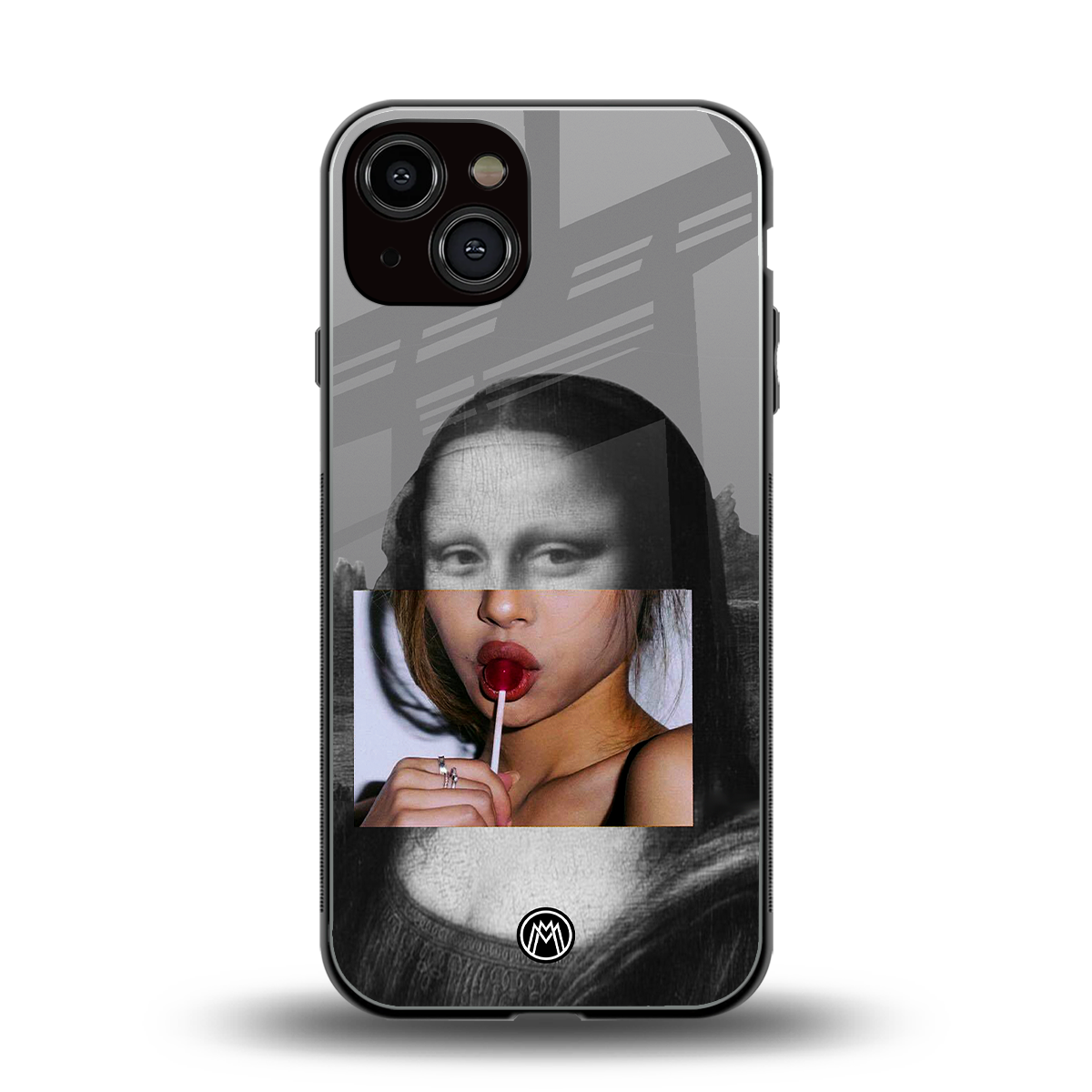 la mona lisa back phone cover | glass case for iphone 13