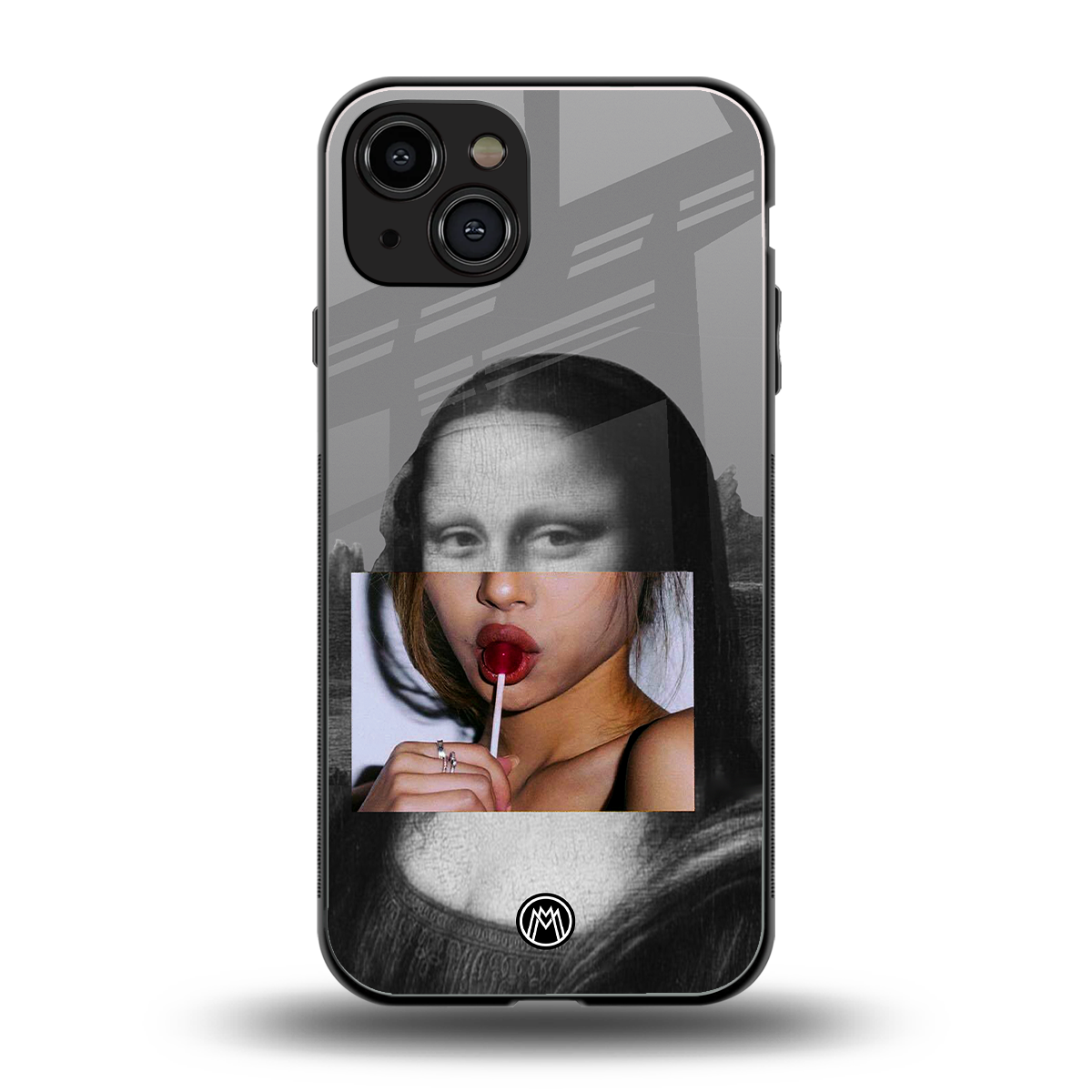 la mona lisa back phone cover | glass case for iphone 15