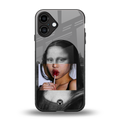 la mona lisa back phone cover | glass case for iphone 16 plus