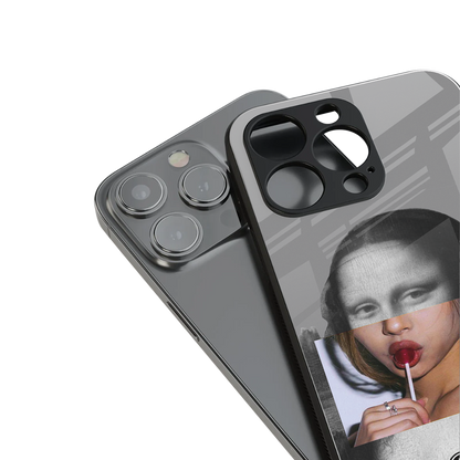 la mona lisa back phone cover | glass case for iphone 13 pro max
