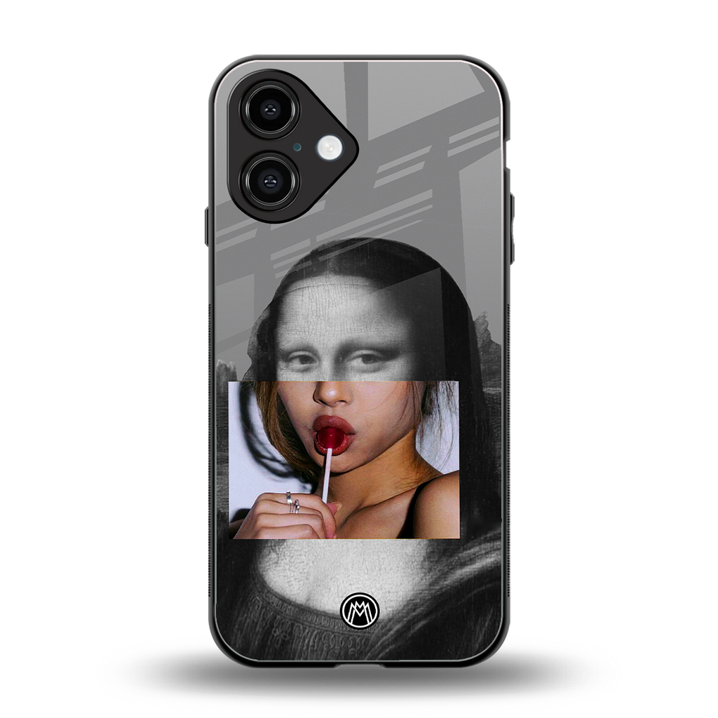 la mona lisa back phone cover | glass case for iphone 16