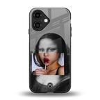 la mona lisa back phone cover | glass case for iphone 16