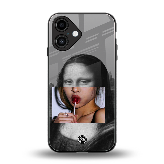 la mona lisa back phone cover | glass case for iphone 16