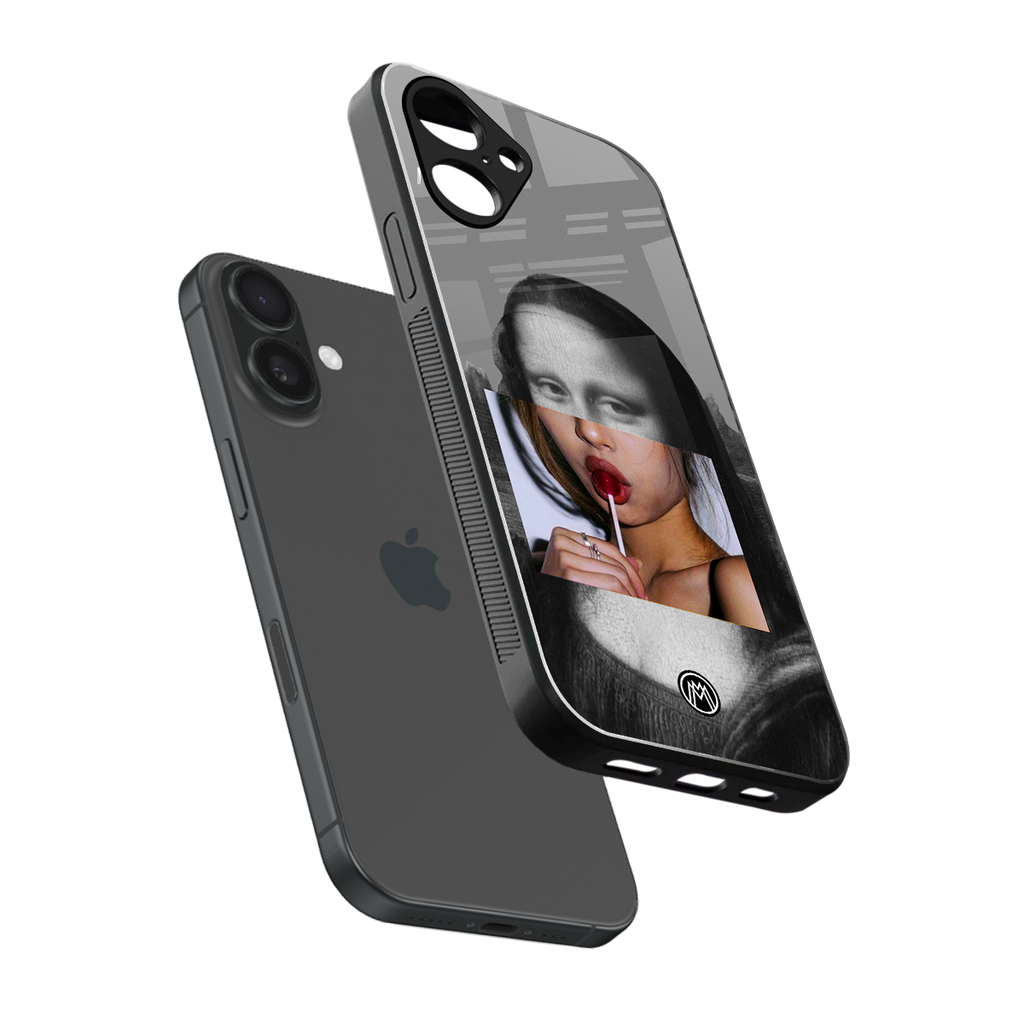 la mona lisa back phone cover | glass case for iphone 16