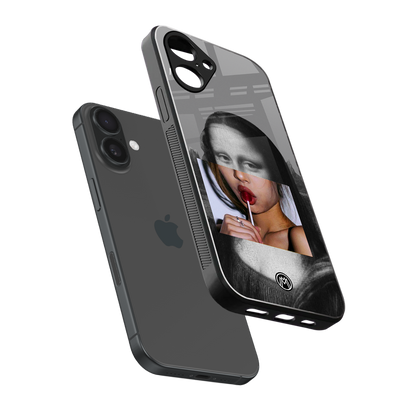 la mona lisa back phone cover | glass case for iphone 16