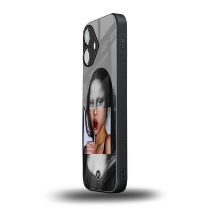 la mona lisa back phone cover | glass case for iphone 16