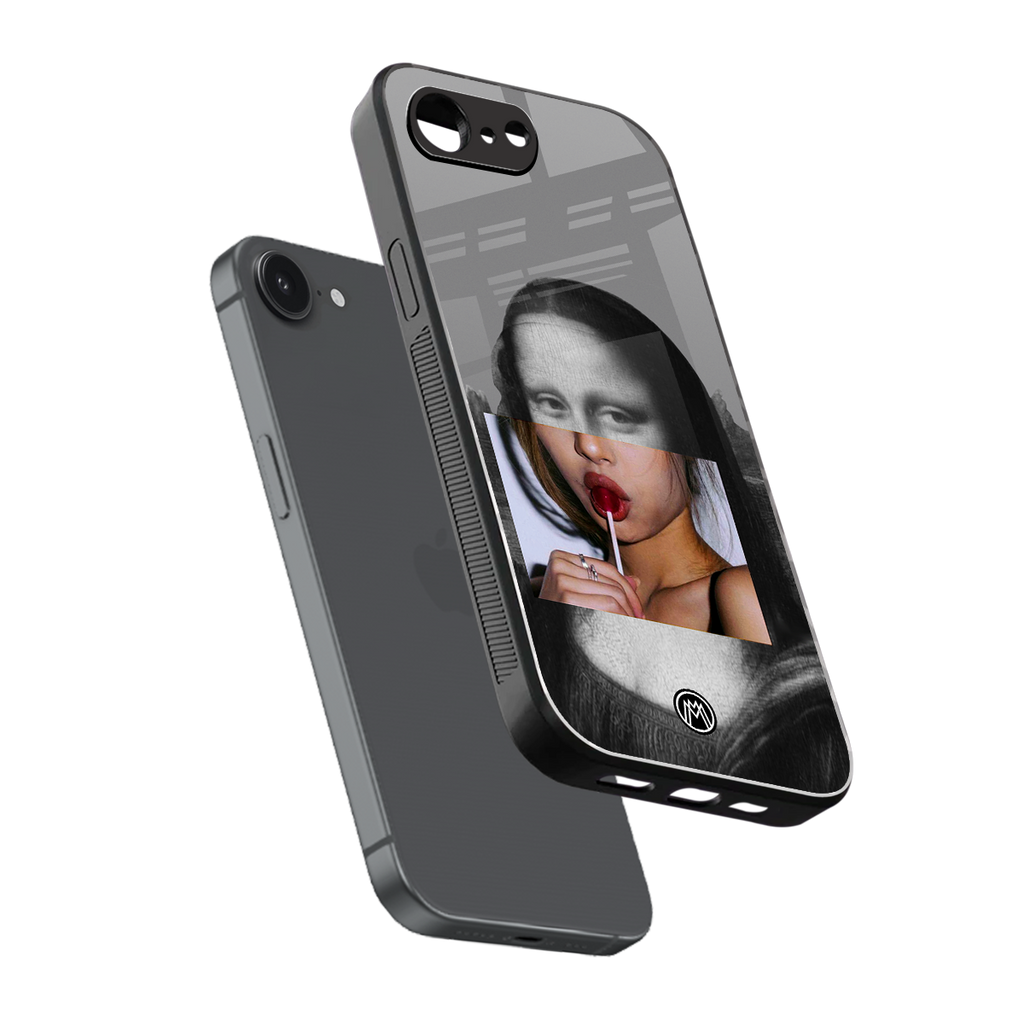 la mona lisa back phone cover | glass case for iphone 16e