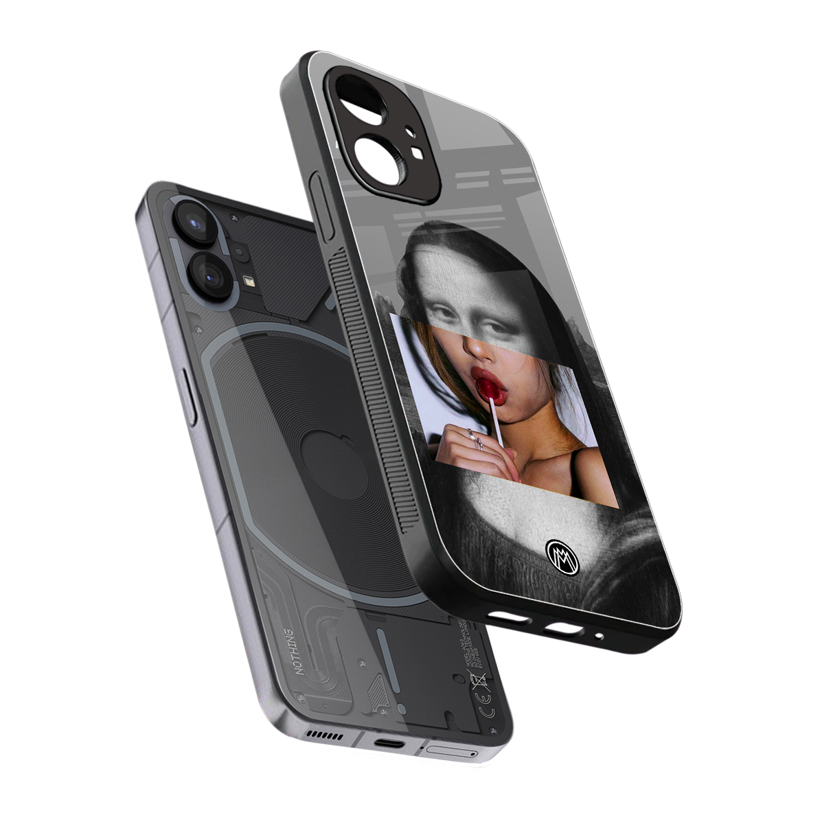 la mona lisa back phone cover | glass case for nothing phone 1