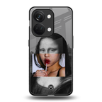 la mona lisa back phone cover | glass case for oneplus nord 3