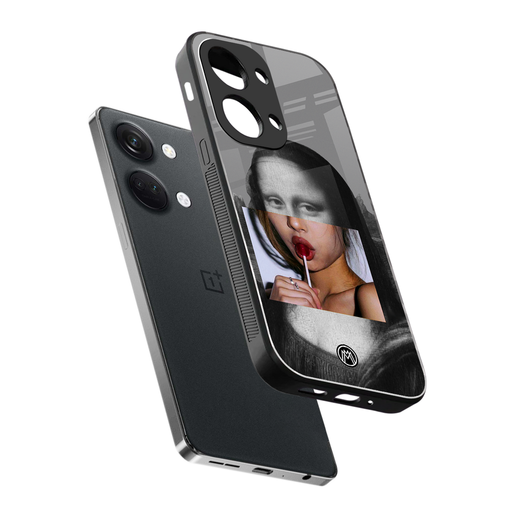 la mona lisa back phone cover | glass case for oneplus nord 3
