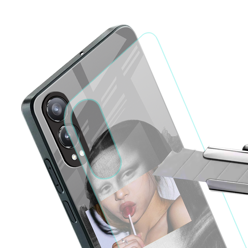 la mona lisa back phone cover | glass case for oneplus nord ce 4 lite