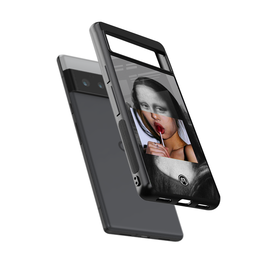 la mona lisa back phone cover | glass case for google pixel 6 pro