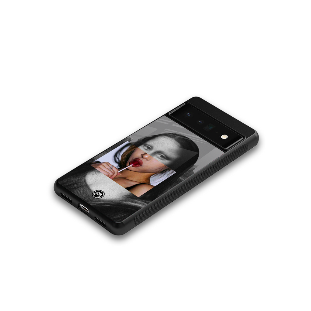 la mona lisa back phone cover | glass case for google pixel 6 pro