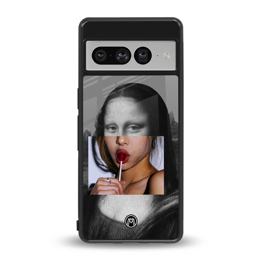 la mona lisa back phone cover | glass case for google pixel 7 pro