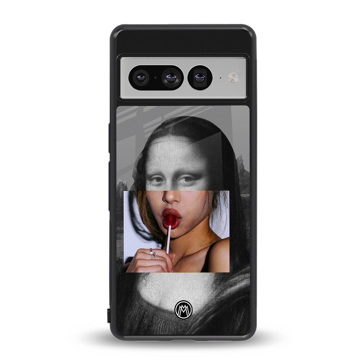 la mona lisa back phone cover | glass case for google pixel 7 pro