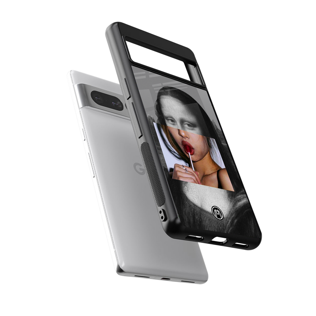 la mona lisa back phone cover | glass case for google pixel 7 pro