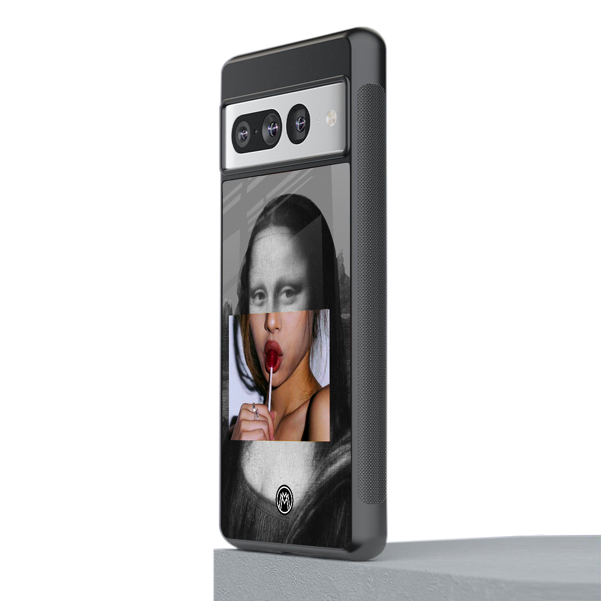 la mona lisa back phone cover | glass case for google pixel 7 pro