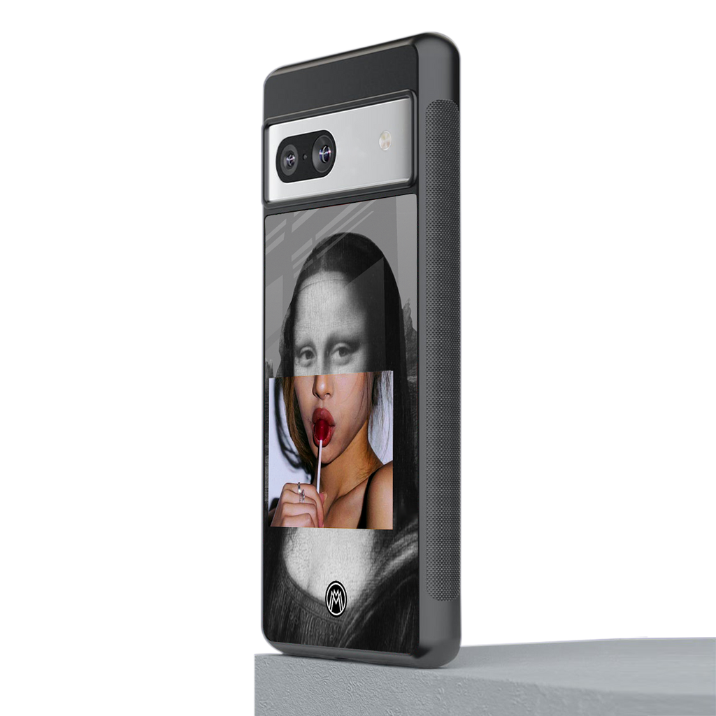 la mona lisa back phone cover | glass case for Google Pixel 7A
