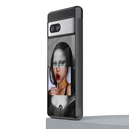 la mona lisa back phone cover | glass case for Google Pixel 7A