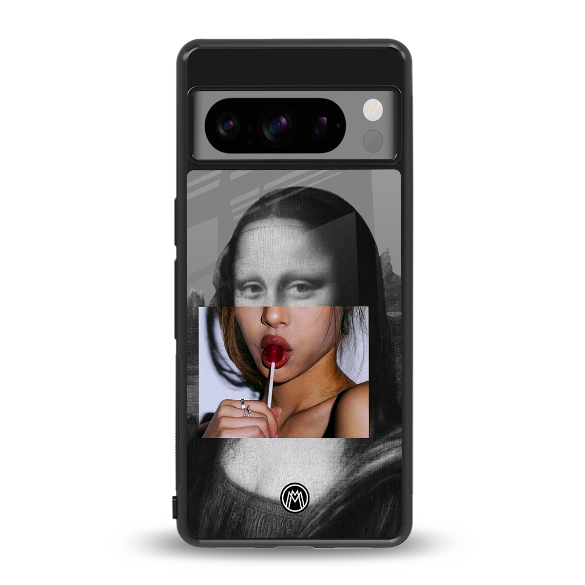 la mona lisa back phone cover | glass case for google pixel 8 pro