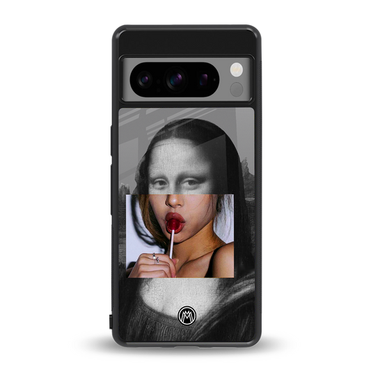 la mona lisa back phone cover | glass case for google pixel 8 pro