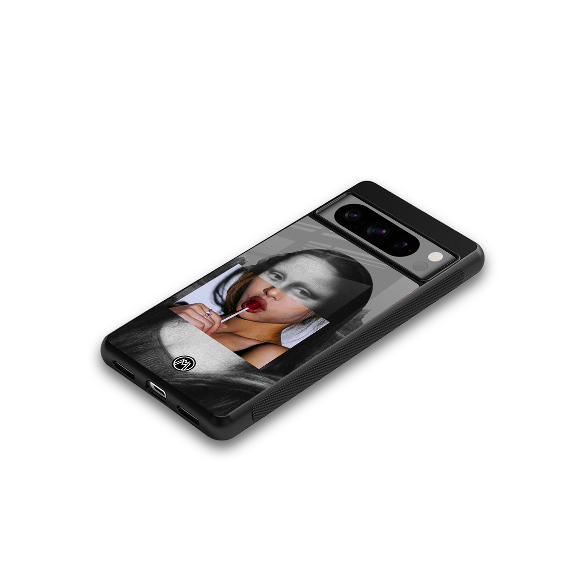 la mona lisa back phone cover | glass case for google pixel 8 pro