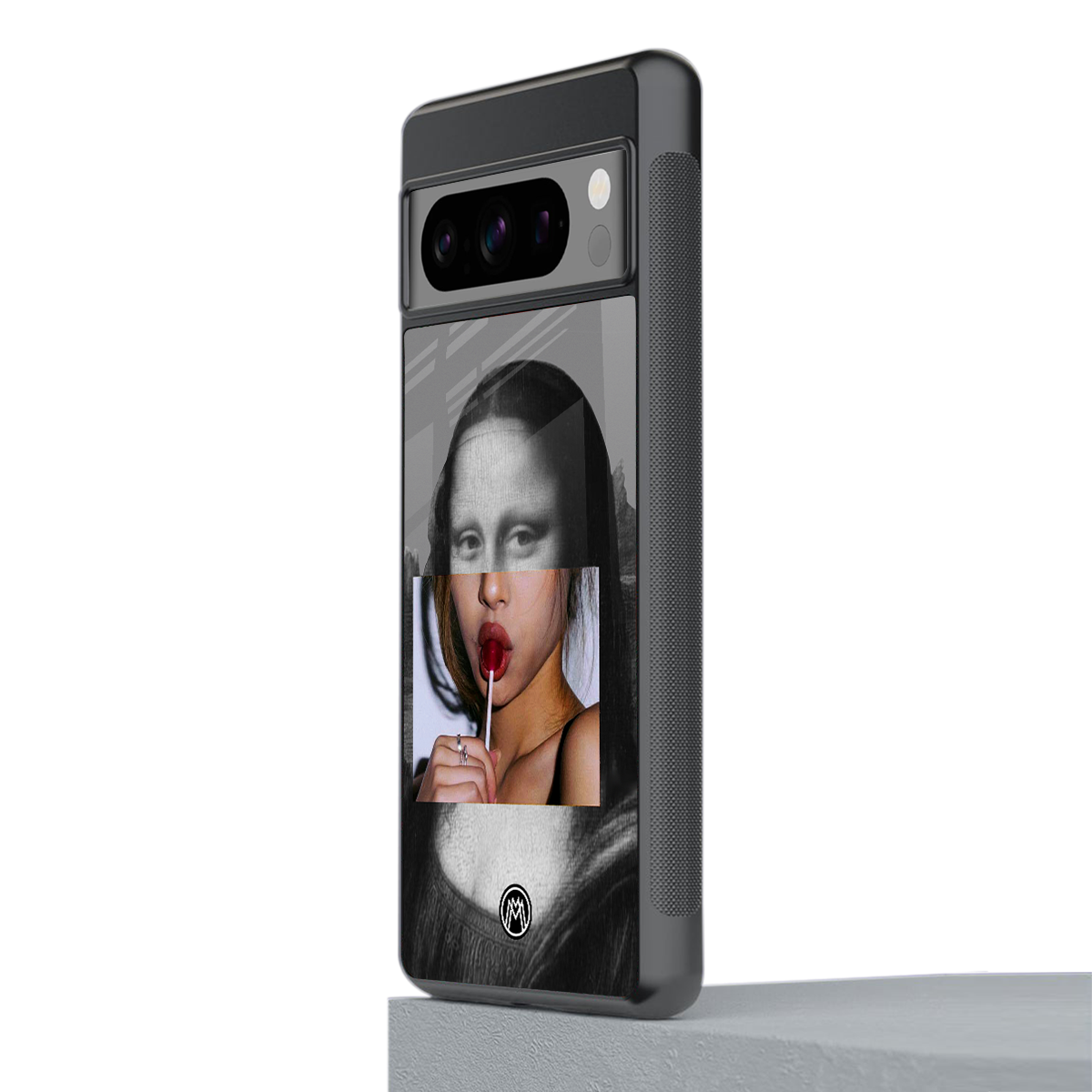la mona lisa back phone cover | glass case for google pixel 8 pro