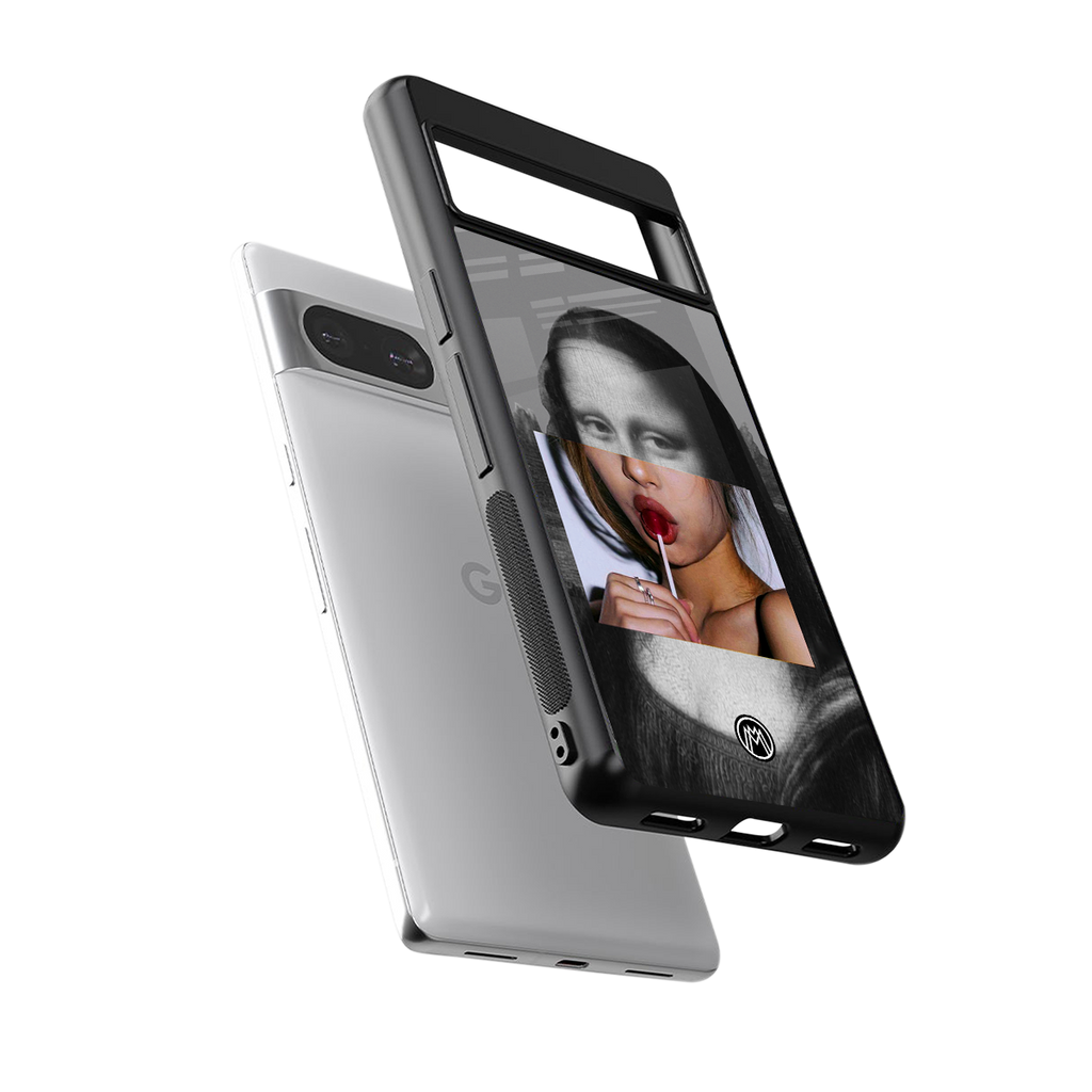 la mona lisa back phone cover | glass case for Google Pixel 8
