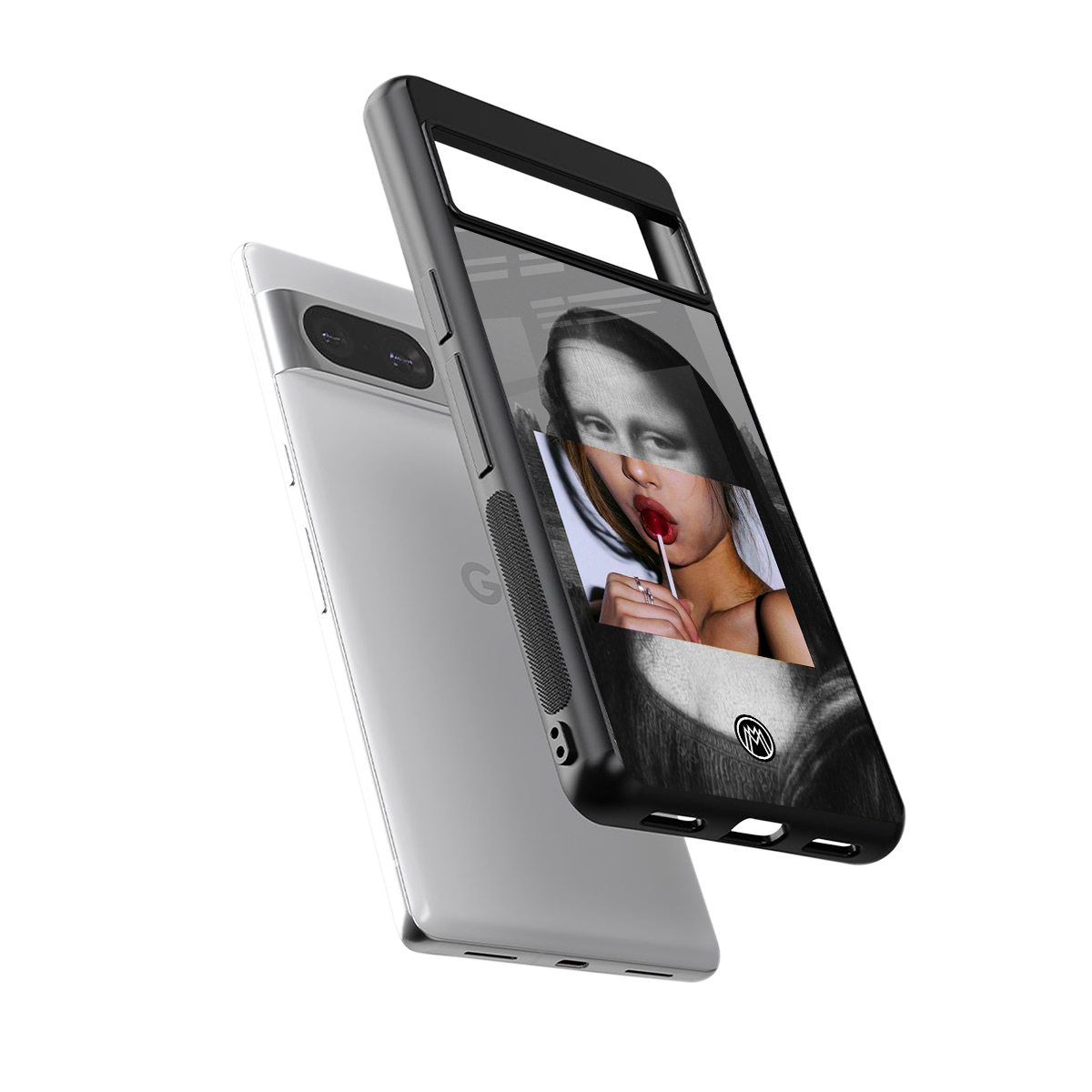 la mona lisa back phone cover | glass case for Google Pixel 8