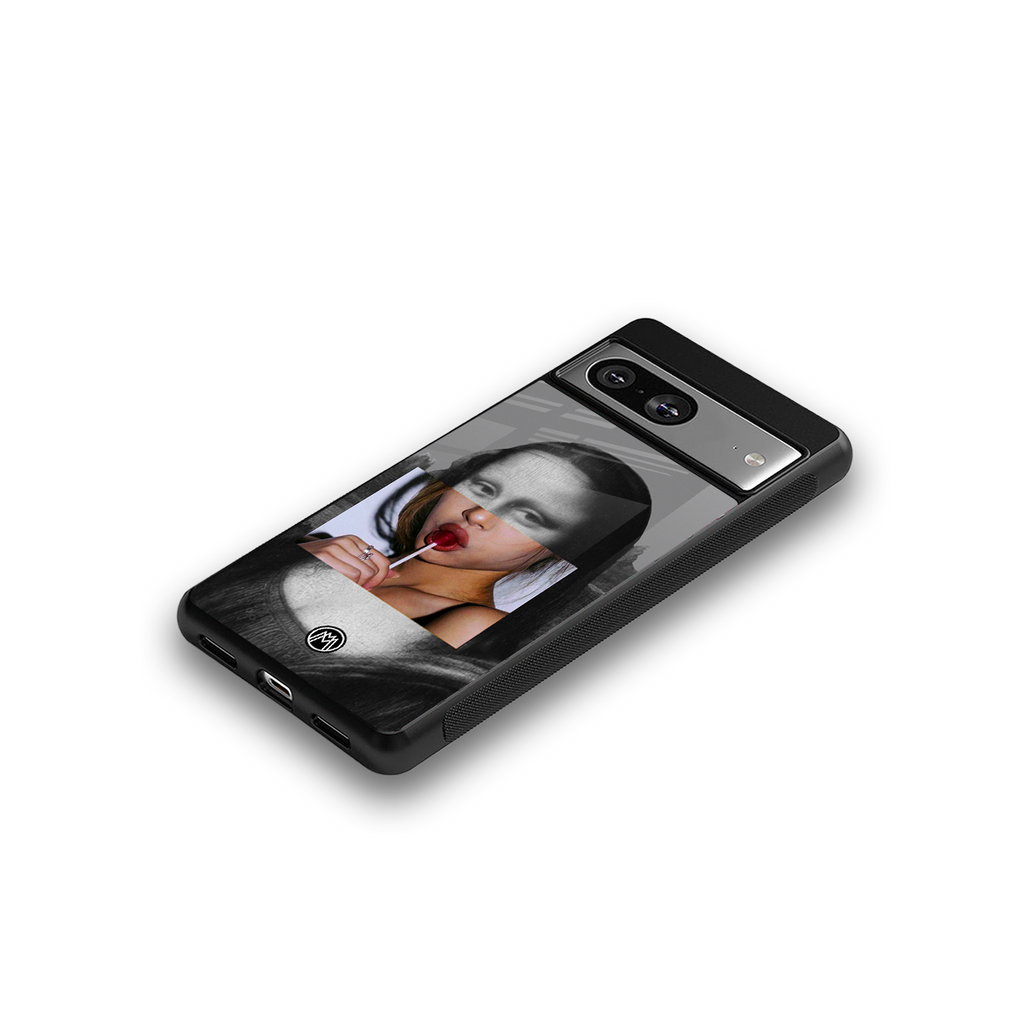 la mona lisa back phone cover | glass case for Google Pixel 8