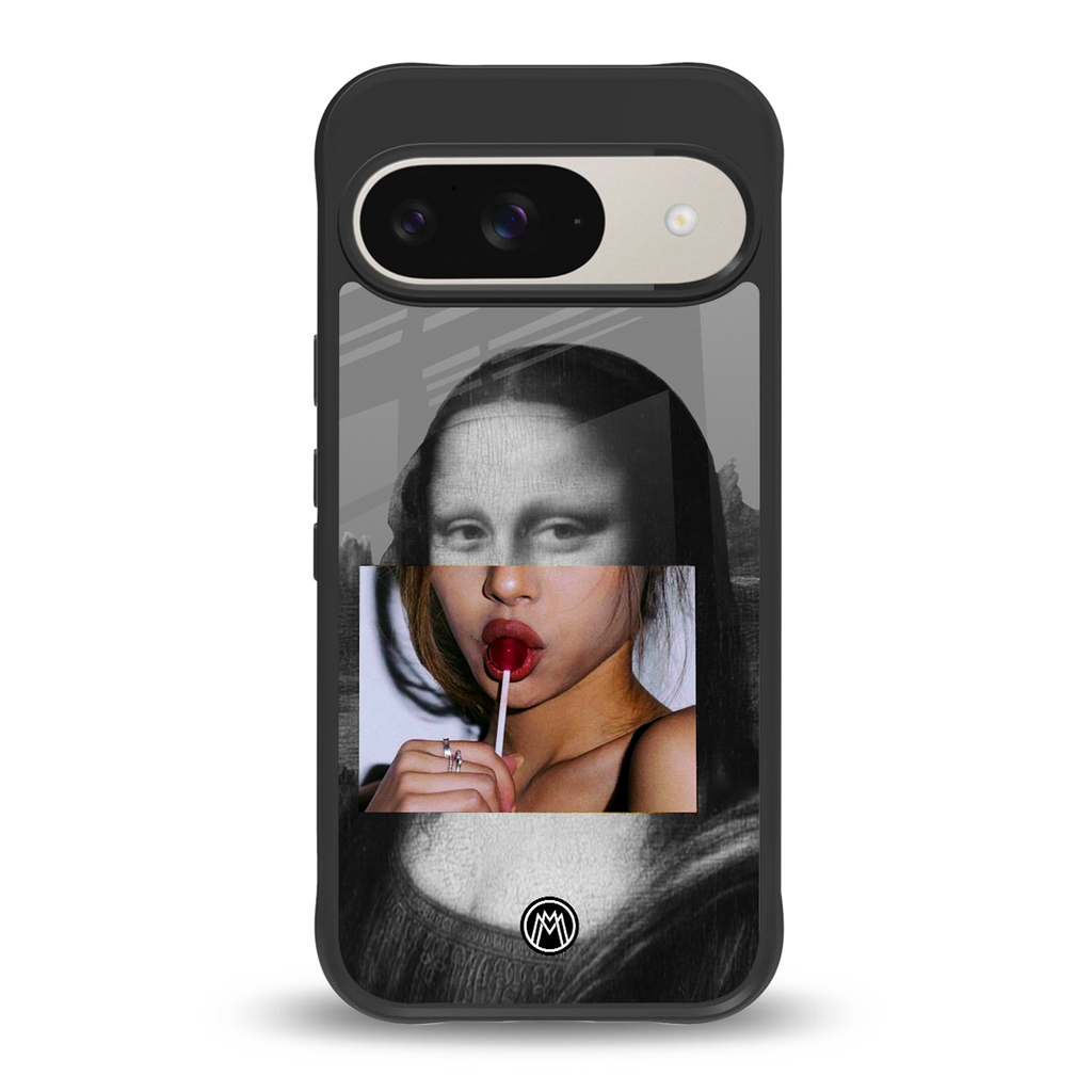 la mona lisa back phone cover | glass case for google pixel 9