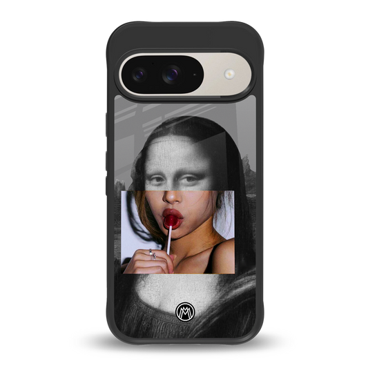 la mona lisa back phone cover | glass case for google pixel 9