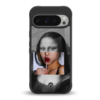 la mona lisa back phone cover | glass case for google pixel 9 pro xl