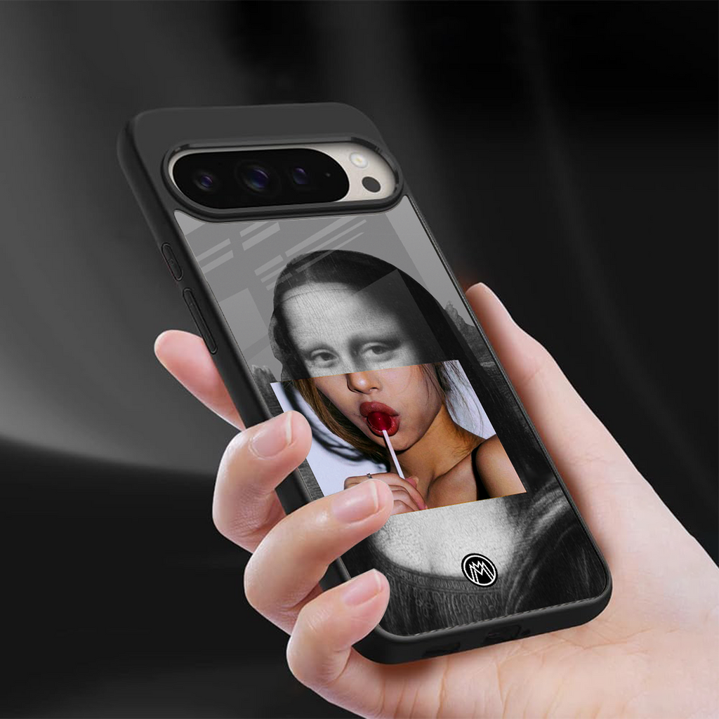 la mona lisa back phone cover | glass case for google pixel 9 pro