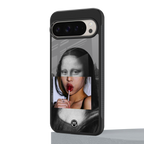 la mona lisa back phone cover | glass case for google pixel 9 pro xl