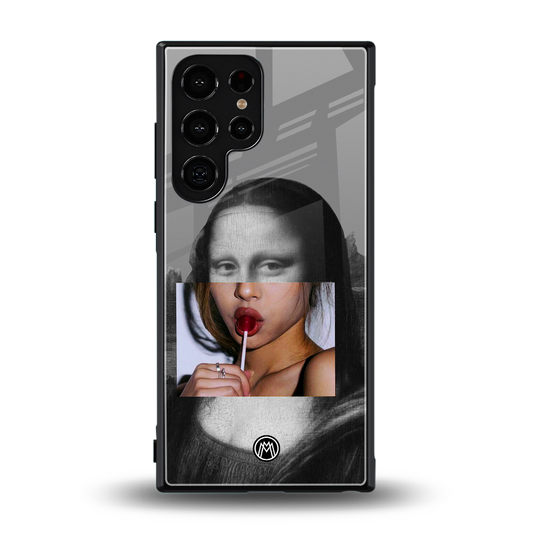 la mona lisa back phone cover | glass case for samsung galaxy s23 ultra
