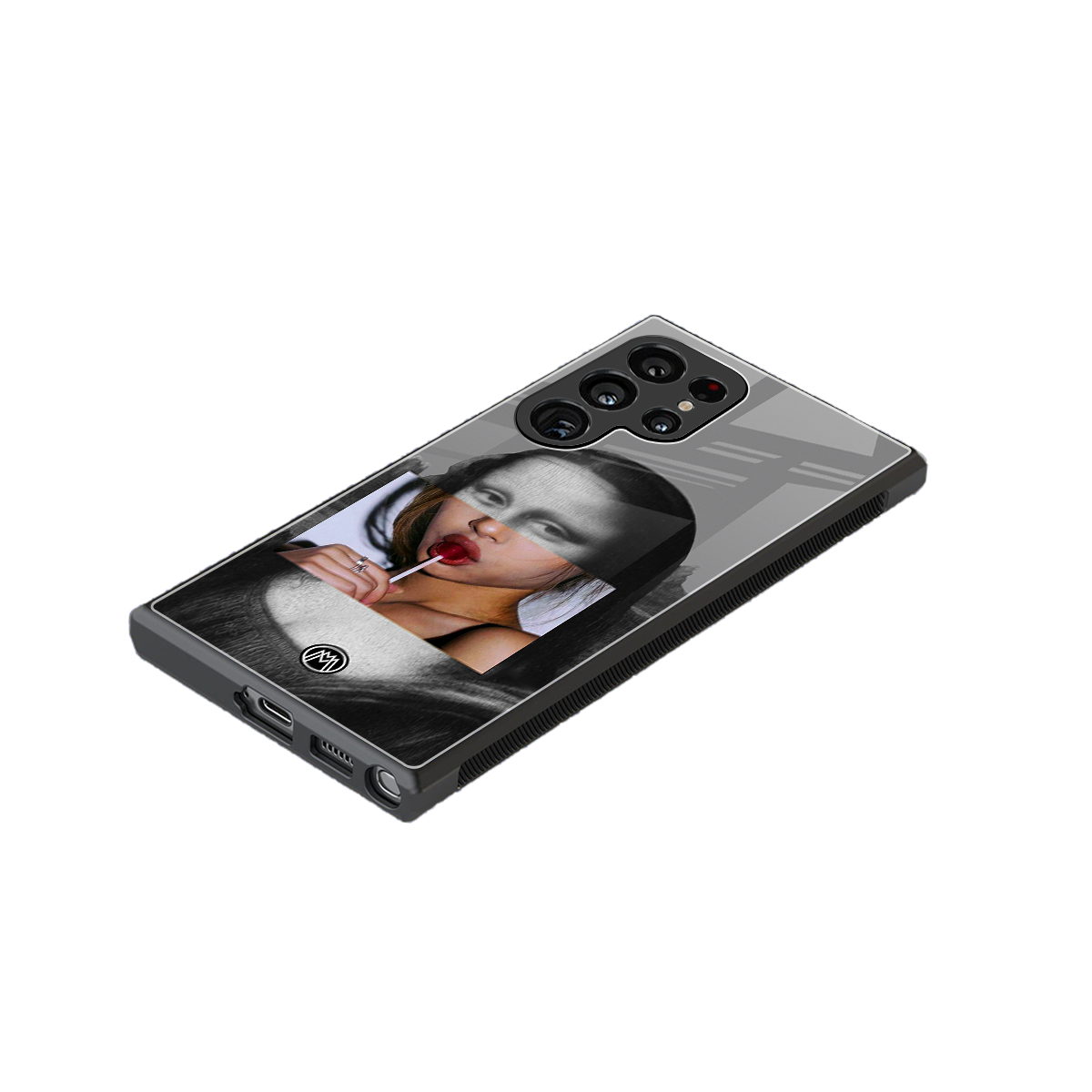 la mona lisa back phone cover | glass case for samsung galaxy s23 ultra