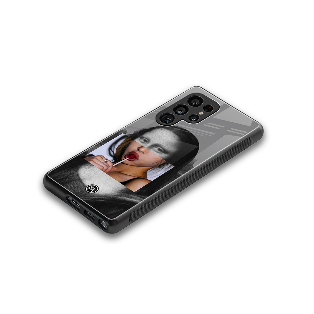 la mona lisa back phone cover | glass case for samsung galaxy s25 ultra