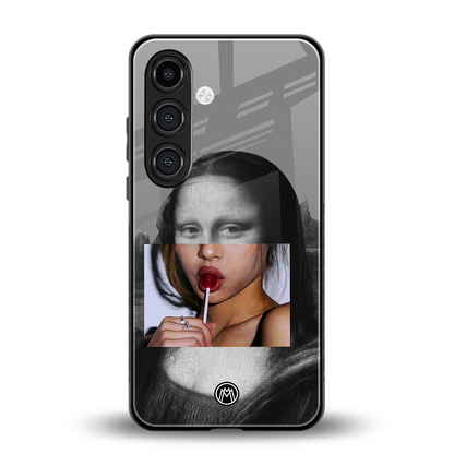 la mona lisa back phone cover | glass case for samsung galaxy s25 plus