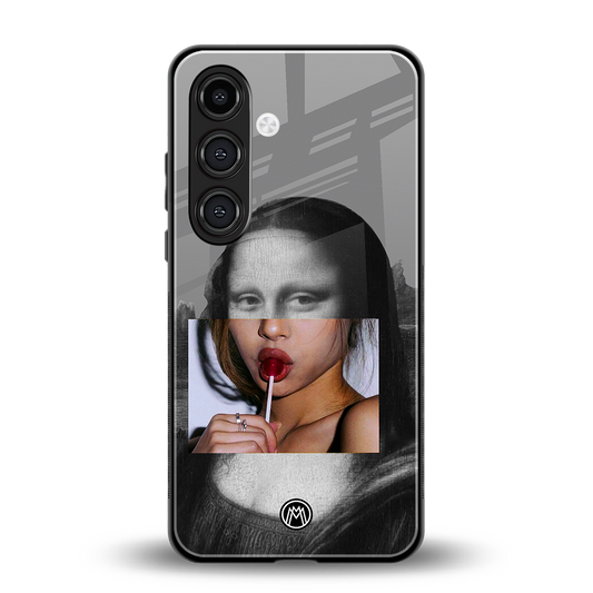 la mona lisa back phone cover | glass case for samsung galaxy s25 plus