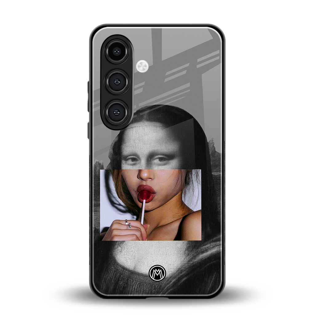 la mona lisa back phone cover | glass case for samsung galaxy s23 fe