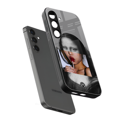 la mona lisa back phone cover | glass case for samsung galaxy s25 plus